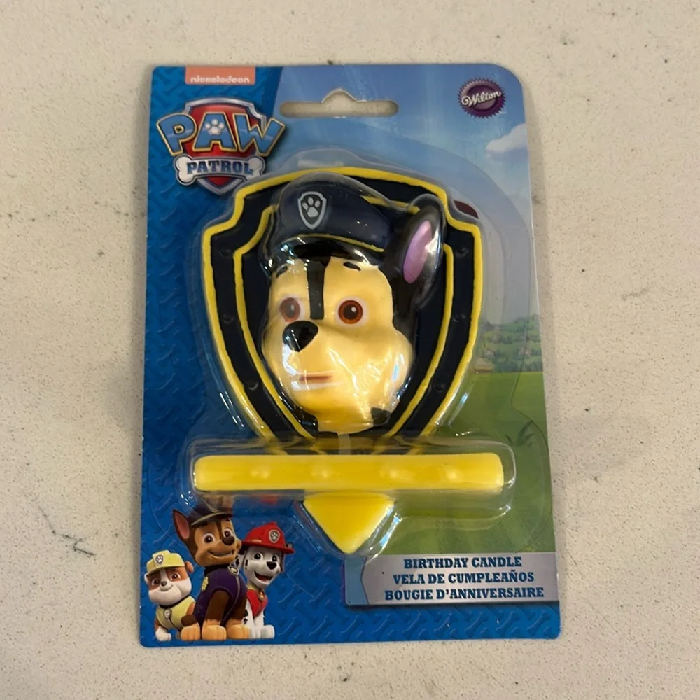 Paw patrol birthday candle